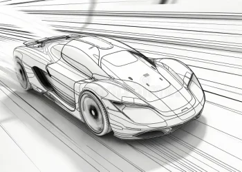 Voiture du futur en dessin : illustrations et inspiration créative