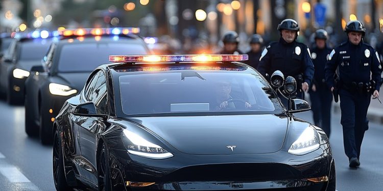 la tesla de la police de zaventem est de nouveau en service, offrant performance et technologies avancées pour assurer la sécurité locale.